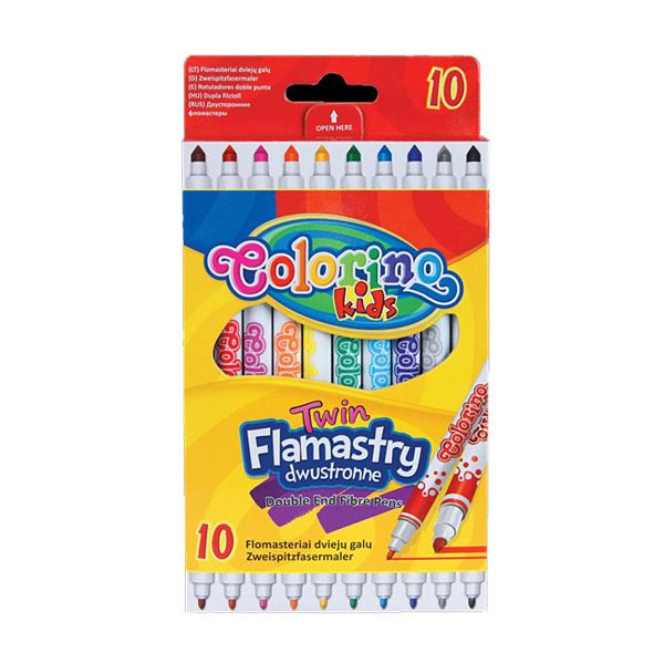 

Фломастеры двухсторонние COLORINO на водной основе Colorino (13451PTR/1)