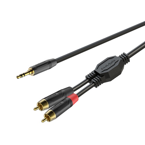 

Готовый аудиокабель Roxtone GPTC140L15, Mini-Jack - RCA, 2x0.22, 1,5 м