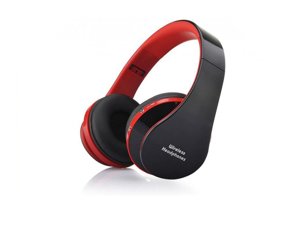

Наушники Headphone Wireless Складные Bluetooth Черный с красным (1001-269-02)