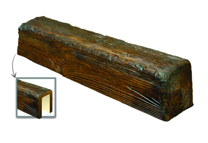 

Балка декоративная из полиуретана «Рустик» Decowood EQ 006 (2м) classic темная 12х12