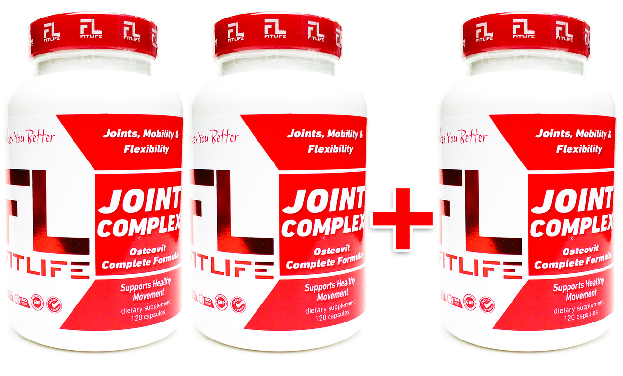 

Комплект хондропротекторов FitLife Joint Complex 3 шт х 120 капсул