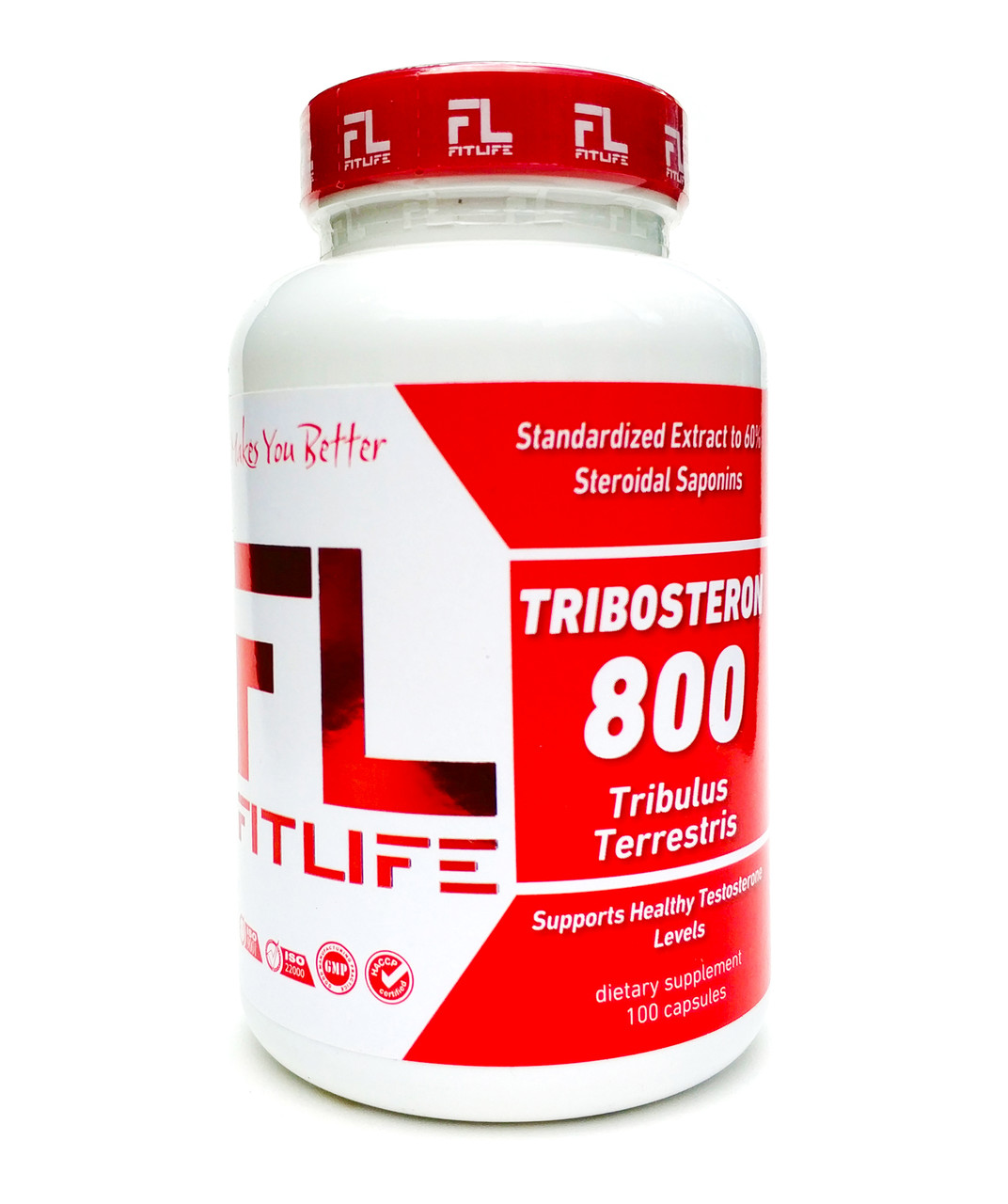 

Стимулятор тестостерона FitLife Tribosteron 800 100 капсул