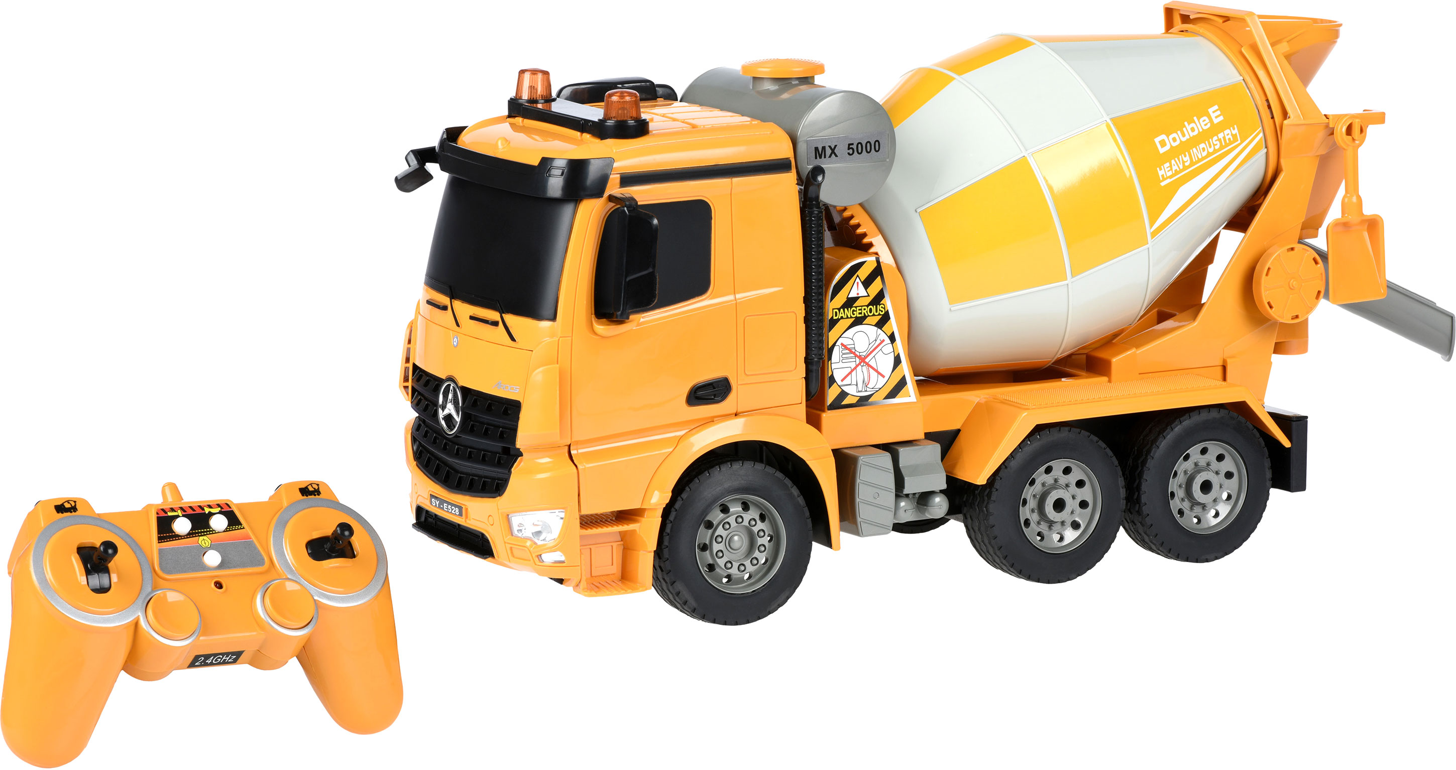 

Машинка на радиоуправлении Same Toy Бетоносмеситель Mercedes-Benz 1:20 Желтый (E528-003)