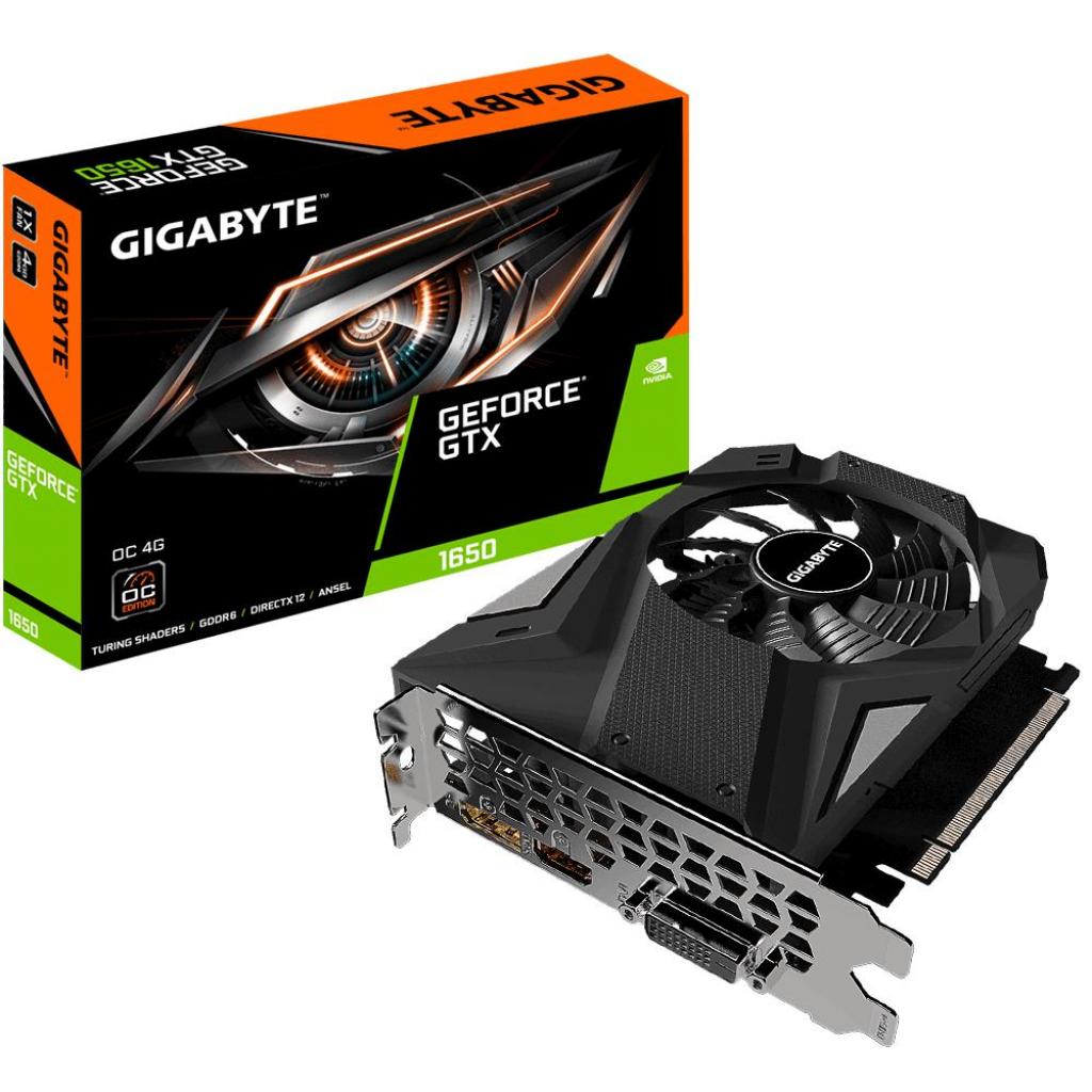 

Відеокарта GIGABYTE GeForce GTX1650 4096Mb D6 OC (GV-N1656OC-4GD)