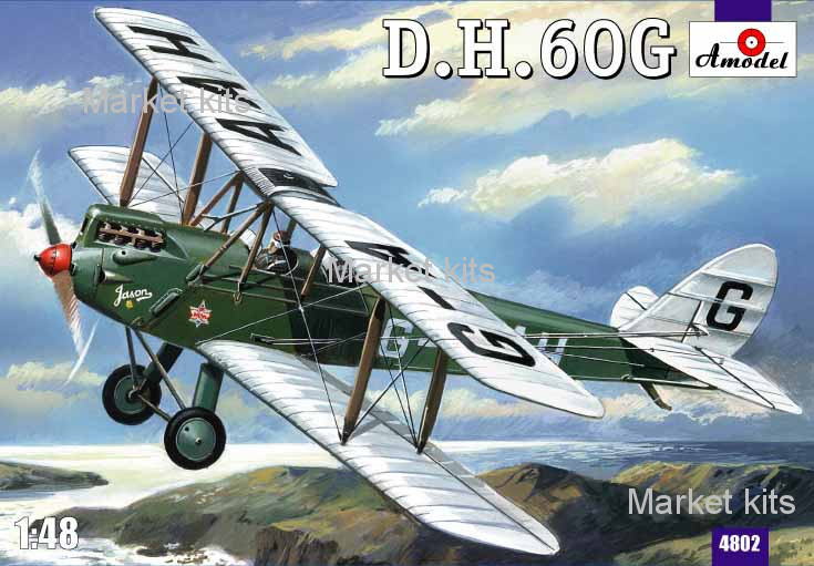 

Самолет de Havilland DH.60G Gipsy Moth 1:48 AMODEL (AMO4802)