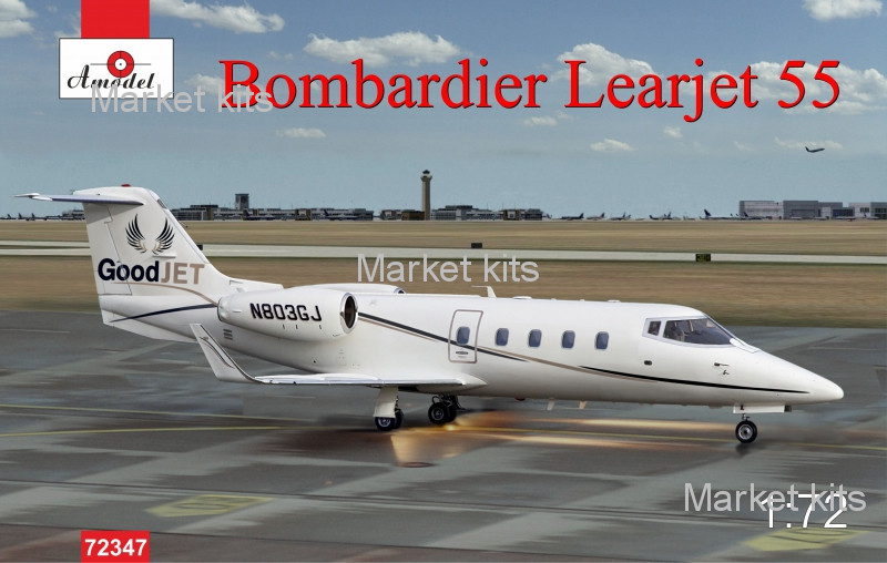 

Пассажирский самолет Bombardier Learjet 55 1:72 AMODEL (AMO72347)