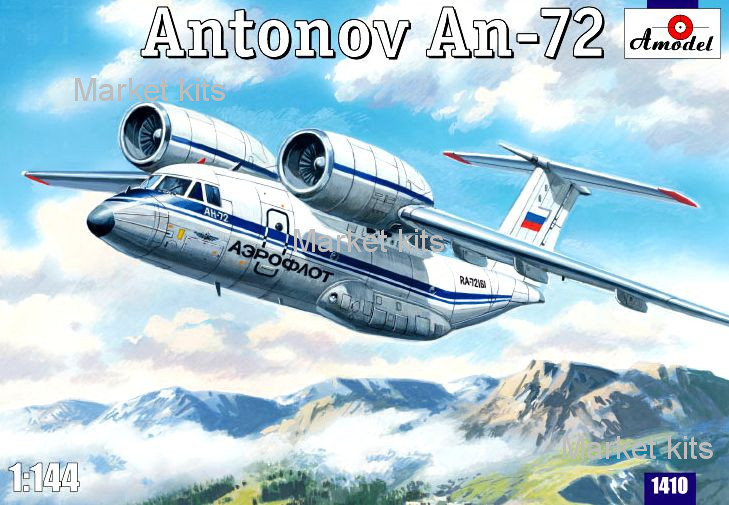 

Многоцелевой транспортный самолет Ан-72 1:144 AMODEL (AMO1410)