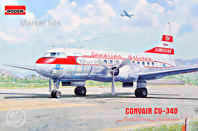 

Пассажирский самолет Convair CV-340 "Hawaiian Airlines" 1:144 RODEN (RN334)
