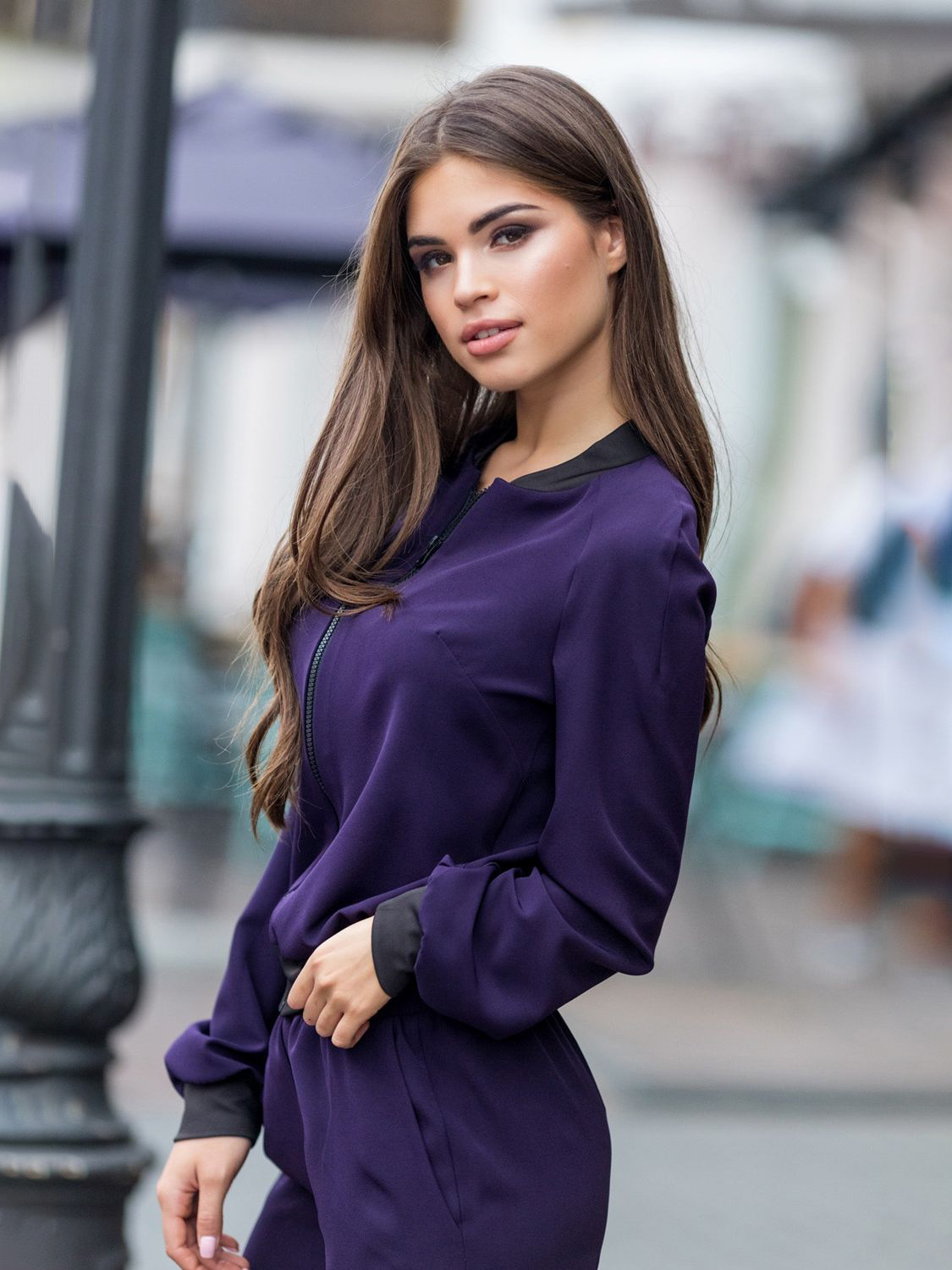 

Бомбер Le Bourdon 018FM/KR-95/TR-127 46UA Фиолетовый