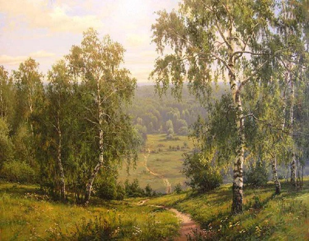 Картины с березами известных художников
