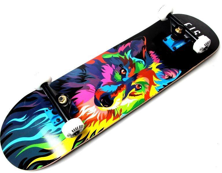 

СКЕЙТБОРД ДЕРЕВЯННЫЙ ОТ FISH SKATEBOARD WOLF