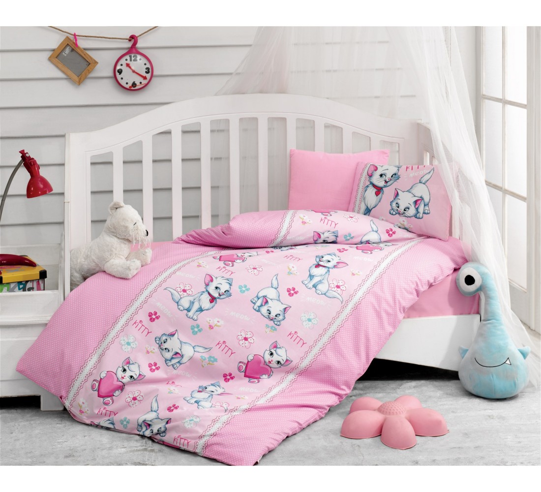 

КПБ Cotton box для новорожденных ранфорс Miyav Pembe 100х150