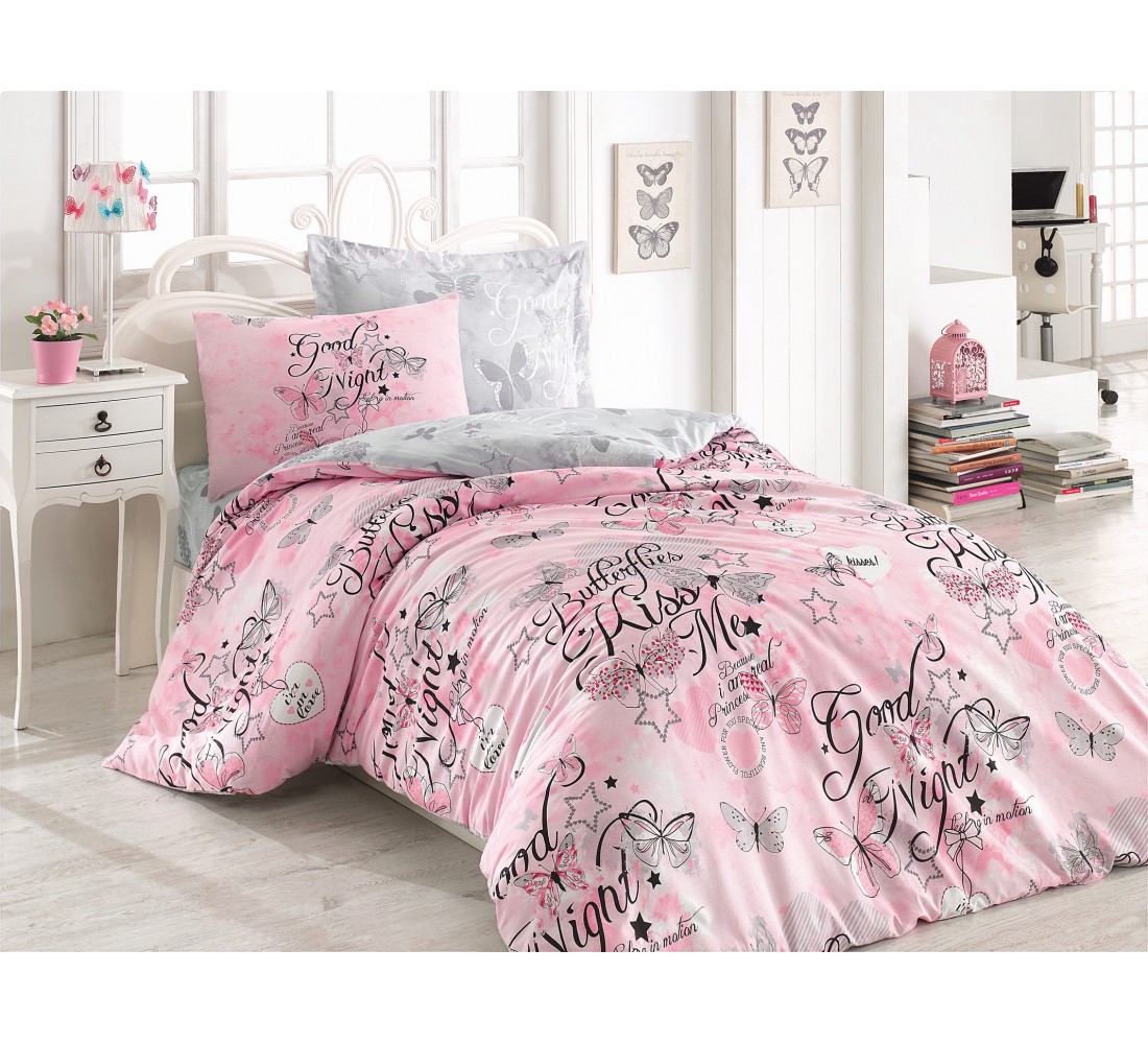 

КПБ Cotton box Ранфорс подросток FEELING PEMBE 160х220