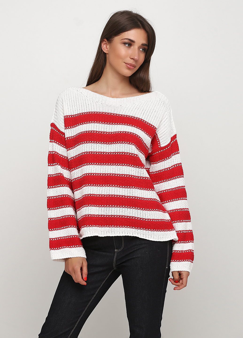

Джемпер United Colors of Benetton L белый-красный 1085E1F56_кр.бел.