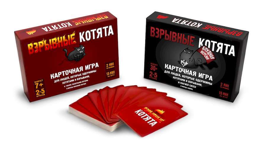 

Настольная игра Bombcat Взрывной набор (Взрывные + Блудные котята) (40284+40285)