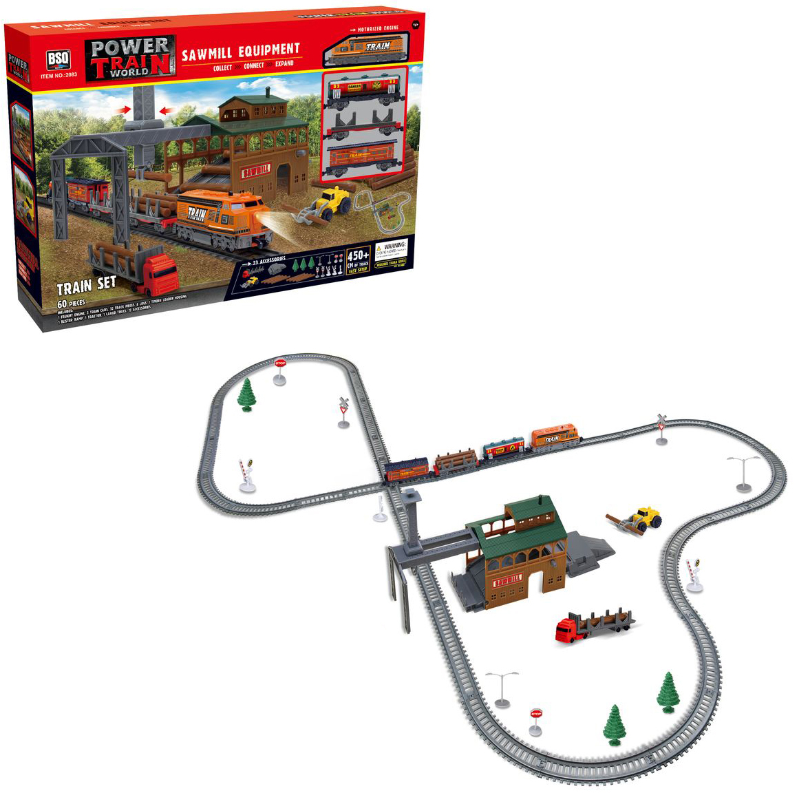 Акція на Игровой набор Maya Toys Железная дорога с погрузчиком (2083) (4812501160741) від Rozetka UA