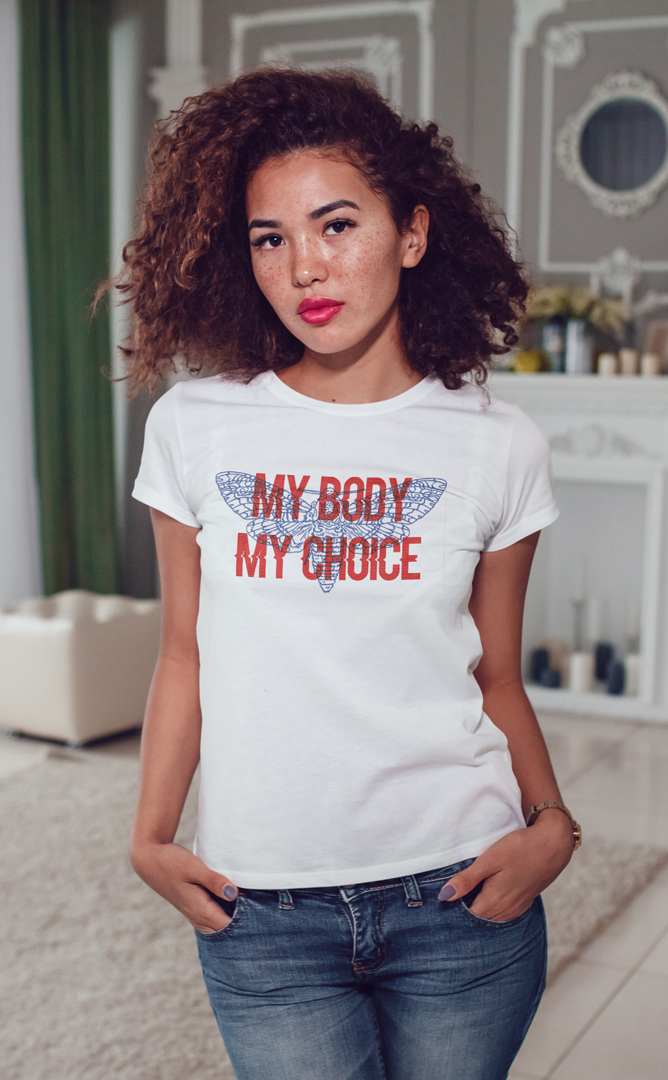 

Футболка с модным принтом OWEAR fash40WH- Белый, Футболка с модным принтом OWEAR fash40WH-XL Белый