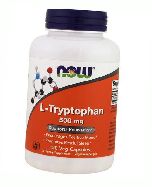 

Триптофан, L-Tryptophan 500, Now Foods 120вегкапс (27128029)