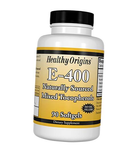 

Витамин Е, Смесь токоферолов, Vitamin E-400, Healthy Origins 90гелкапс (36354028)