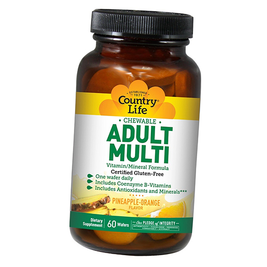 

Country Life Adult Multi 60таб Ананас-апельсин (36124038)