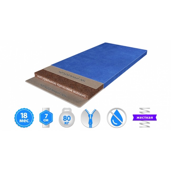 

Матрац дитячий Herbalis Kids Cocos Comfort Blue 70х140 см