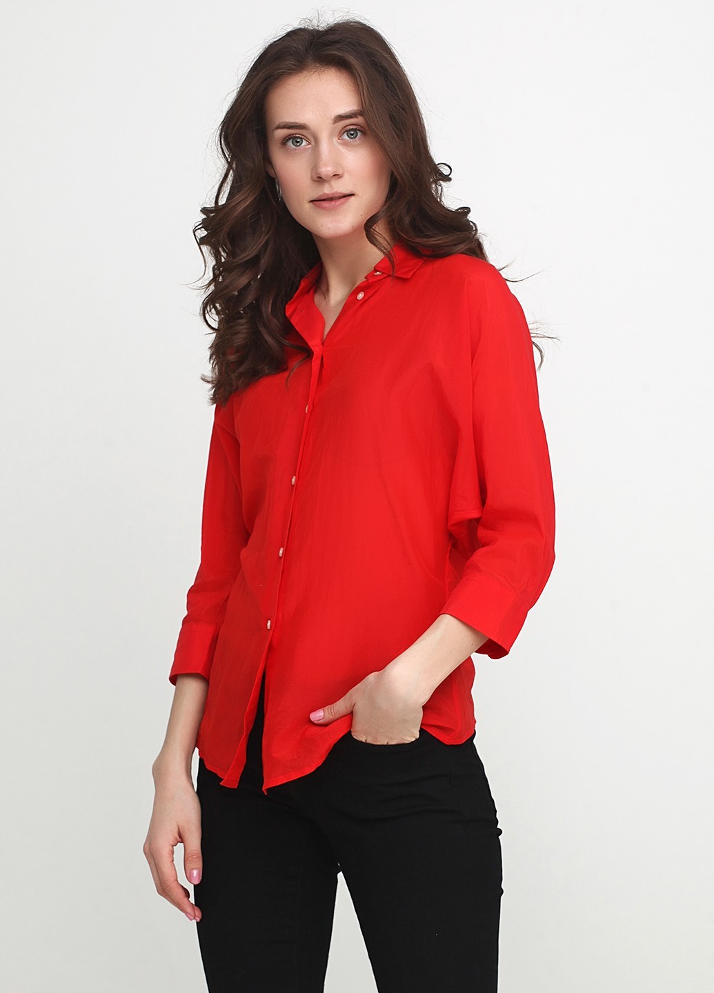 

Блуза RALPH LAUREN S-M алая