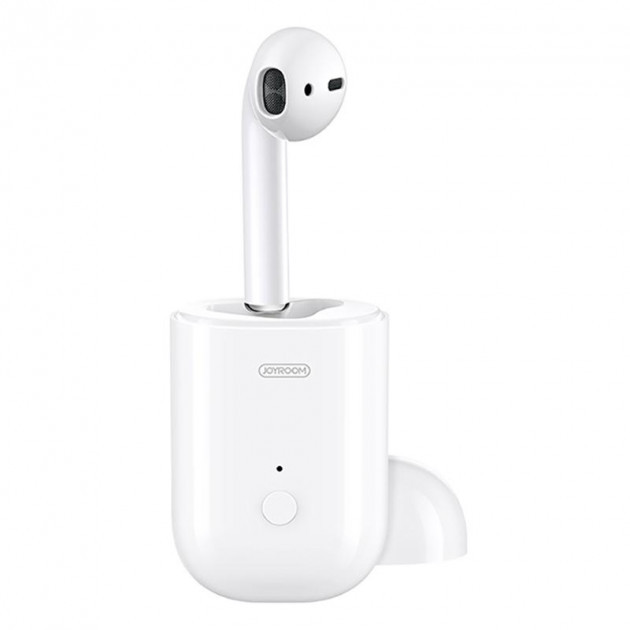 

Bluetooth-гарнитура для телефона блютус наушник в кейсе JOYROOM JR-SP1 Белый