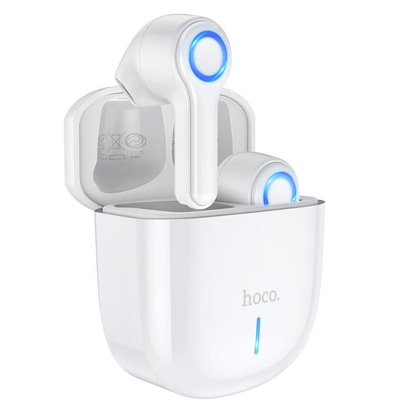 

Беспроводные сенсорные наушники гарнитура в кейсе HOCO Harmony sound TWS wireless headset ES45 Bluetooth Белые