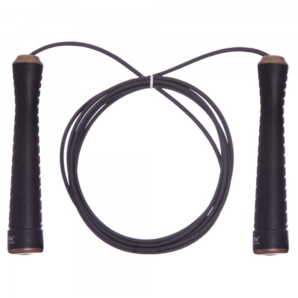 

Скакалка скоростная с подшипником и стальным тросом CIMA CM-J609 Black (PS00651)