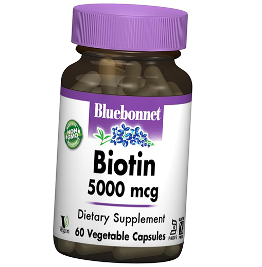 

Bluebonnet Nutrition Biotin 5000 60вегкапс (36393003)