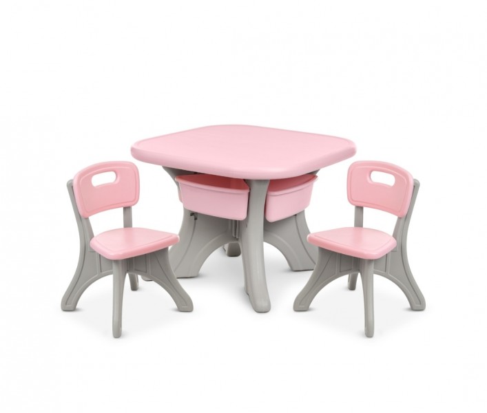 

Парта Bambi NEW TABLE-8 Серо-розовый (BAM00185)