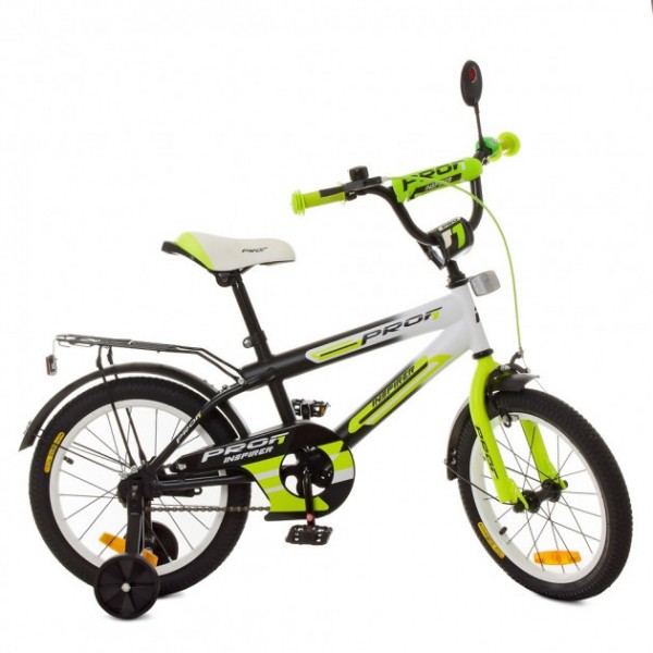 

Велосипед PROFI Inspirer 16" SY1654 Black / White / Lime (MAN00065)