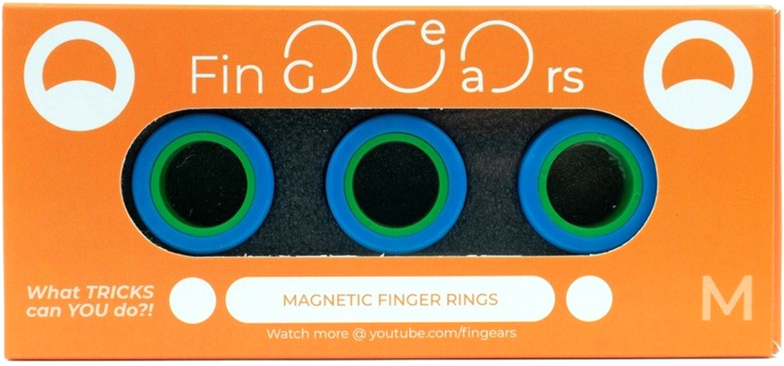 

Магнитные кольца FinGears Magnetic Rings Sets Size M Blue-Green (FG380MBLUGR)