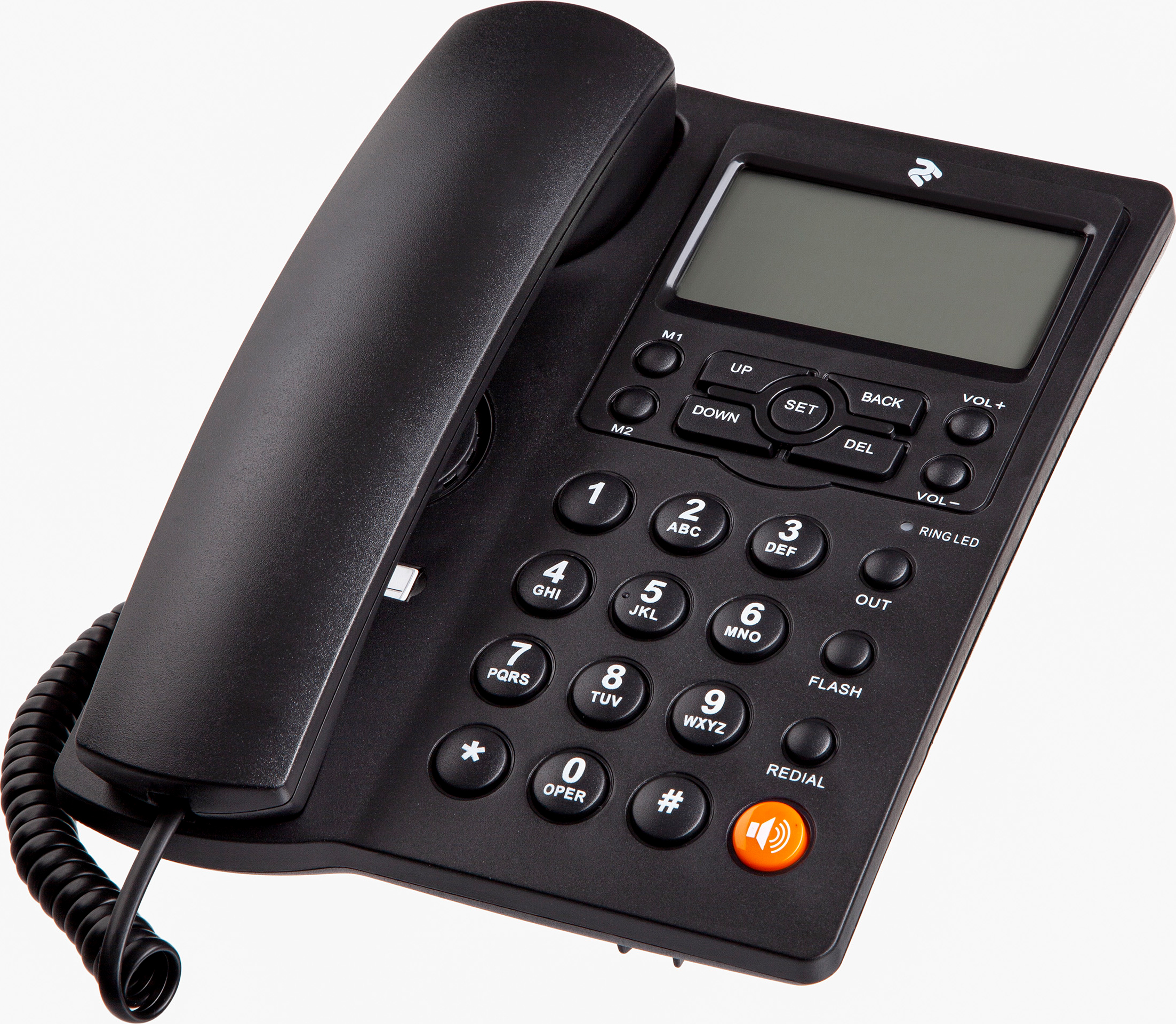 Акция на Проводной телефон 2E AP-410B Black (680051628707) от Rozetka UA