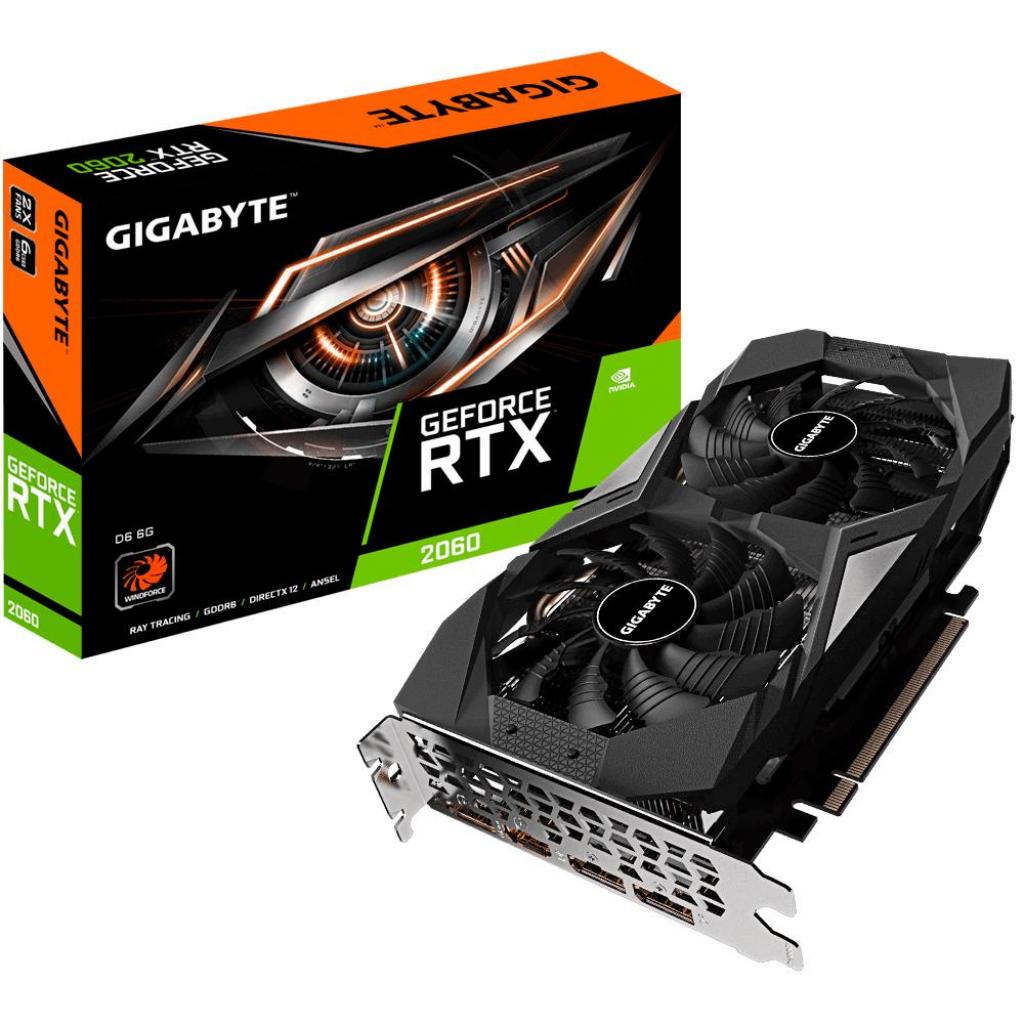

Відеокарта GeForce RTX2060 6144Mb GIGABYTE (GV-N2060D6-6GD)