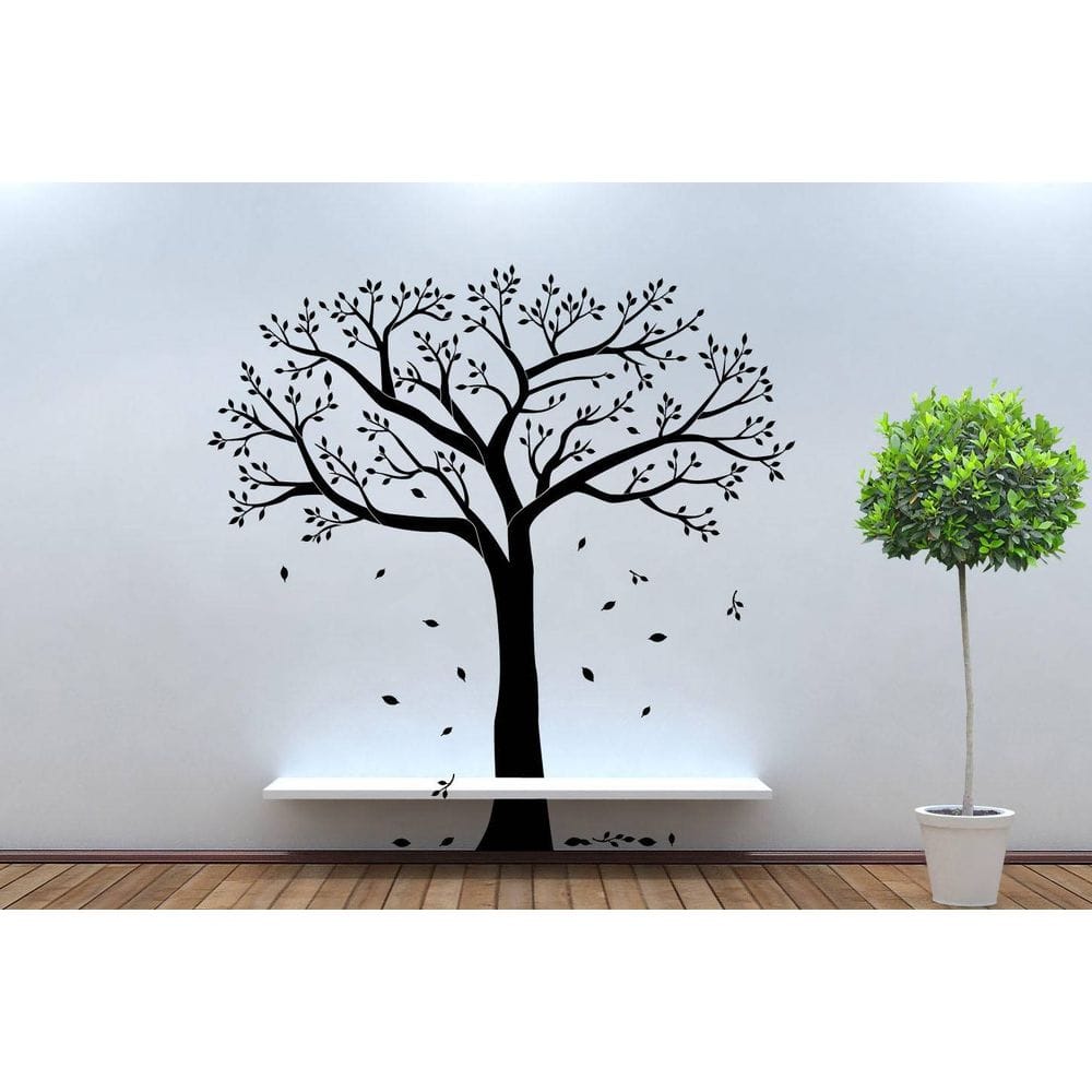 

Интерьерная виниловая наклейка на стену IdeaClock Tree 1 150х155 см Черная(39632-46)