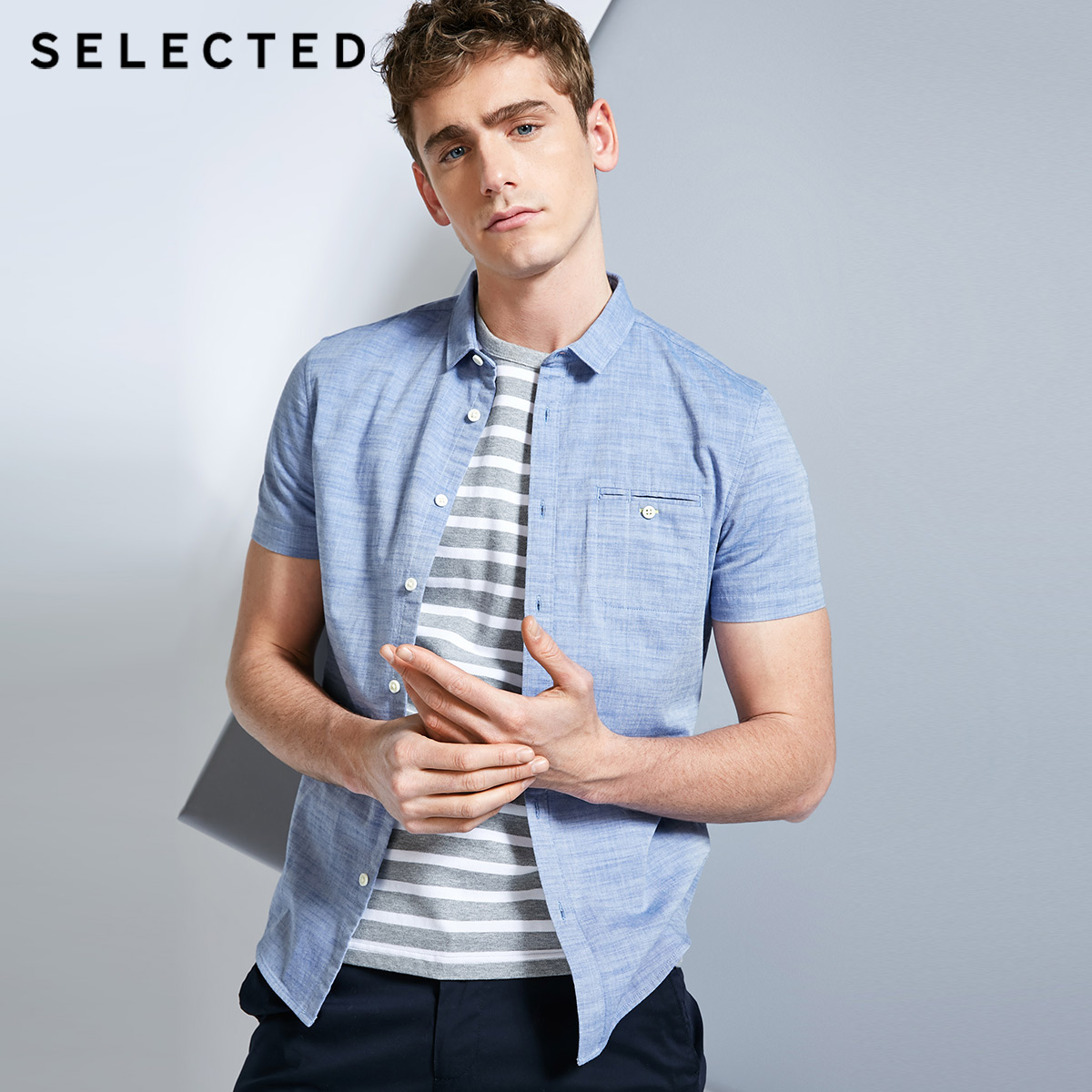 

Сорочка Selected 418204531E39 XXL т.синій