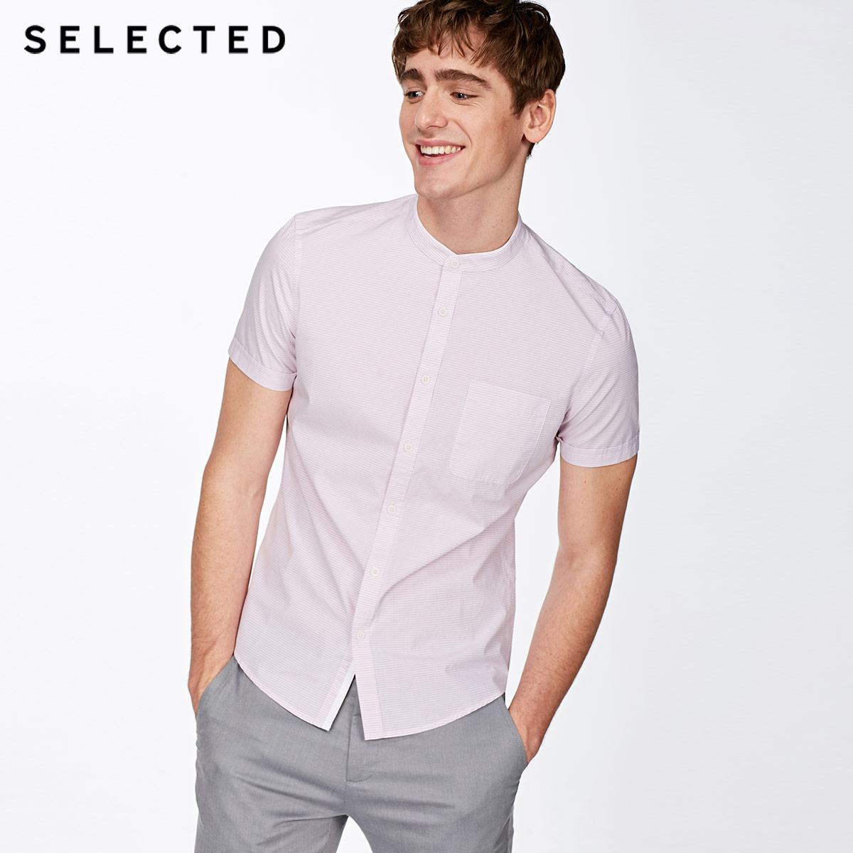 

Сорочка Selected 418231506A38 XXL рожевий комб.