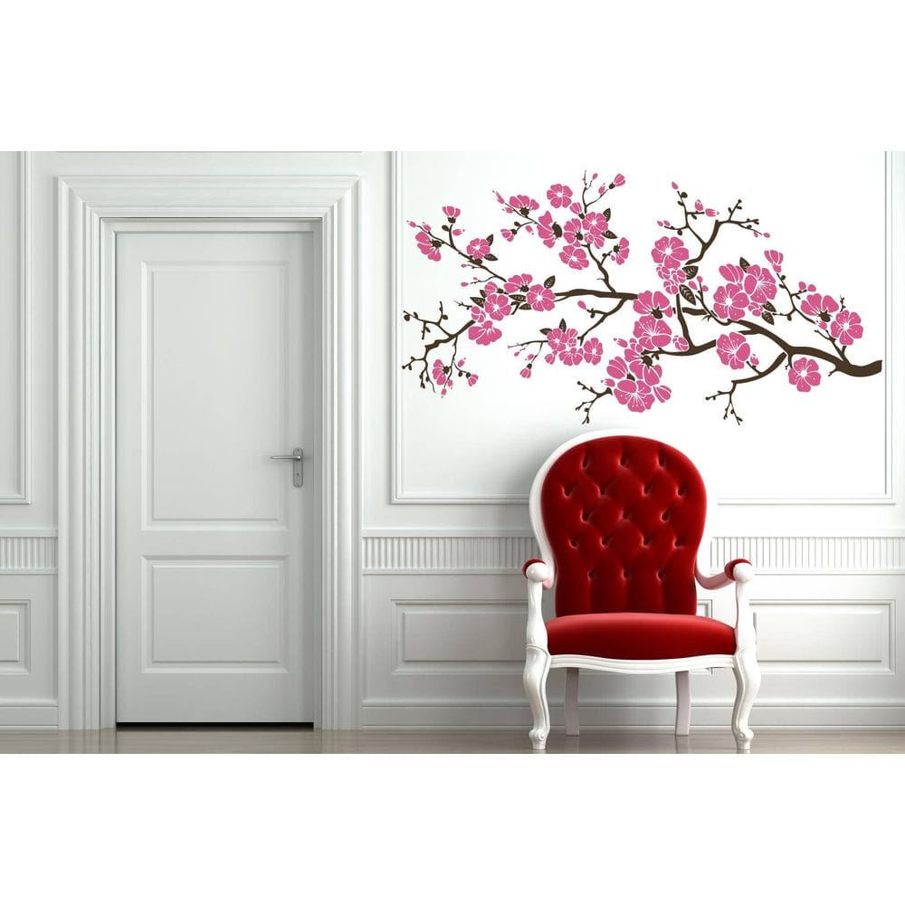 

Интерьерная виниловая наклейка на стену IdeaClock Sakura 120х65 см Коричневая(39162-462)