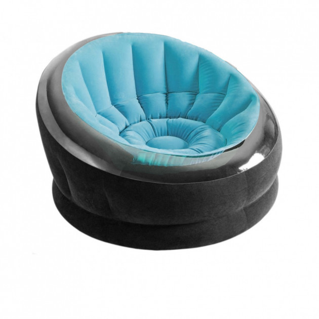 

Надувное кресло велюровое круглое Intex 66582 112 х 109 х 69 см Голубой (bint_66582B)