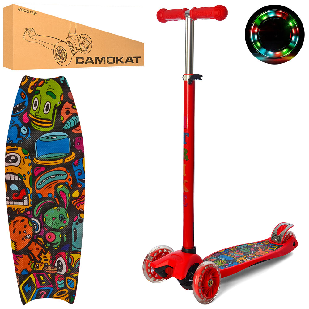 

Самокат iTrike MAXI JR 3-055-1-R красный