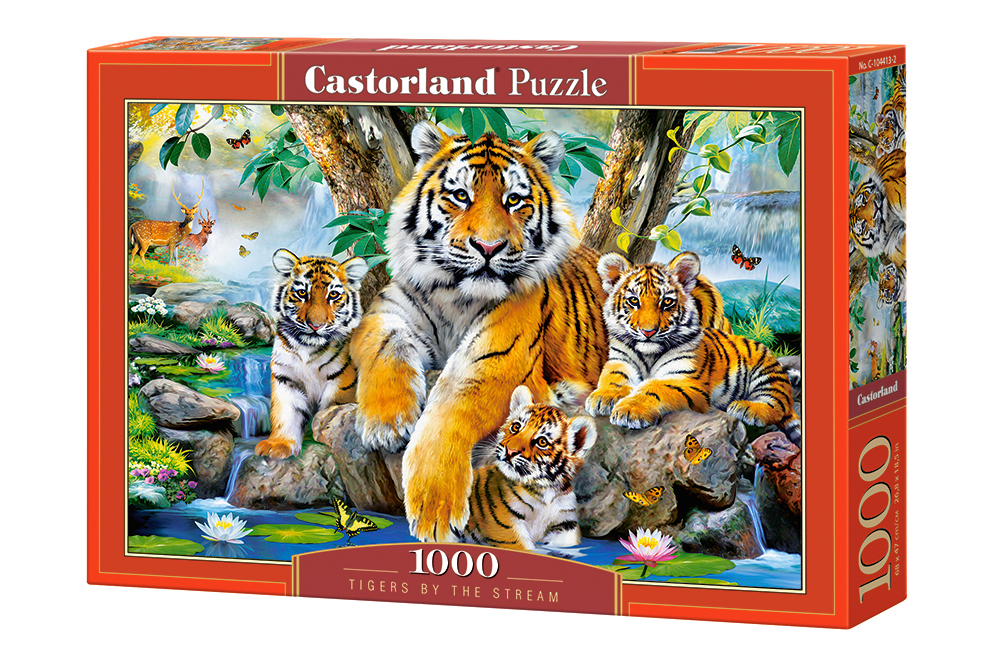 

Пазлы Castorland 1000 "Семья тигров у ручья" 68*47 см