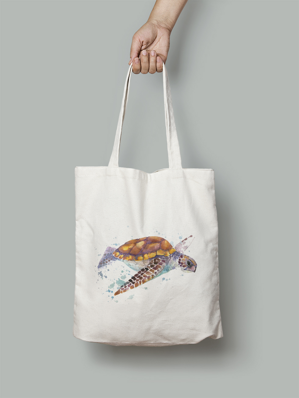 

Эко-сумка Owear с ярким принтом aqua305Bag-WH Светло-бежевый