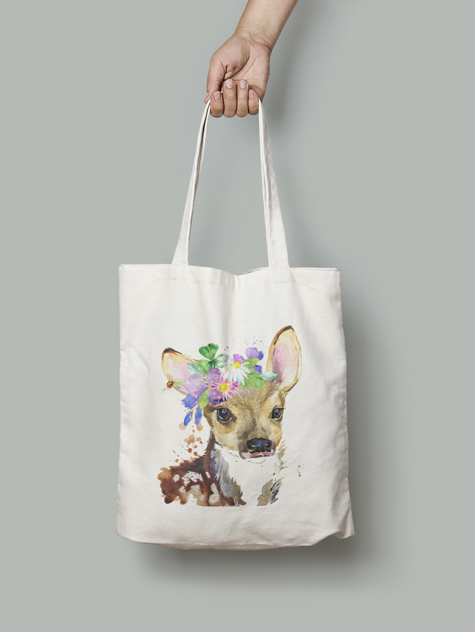

Эко-сумка Owear с ярким принтом aqua346Bag-WH Светло-бежевый