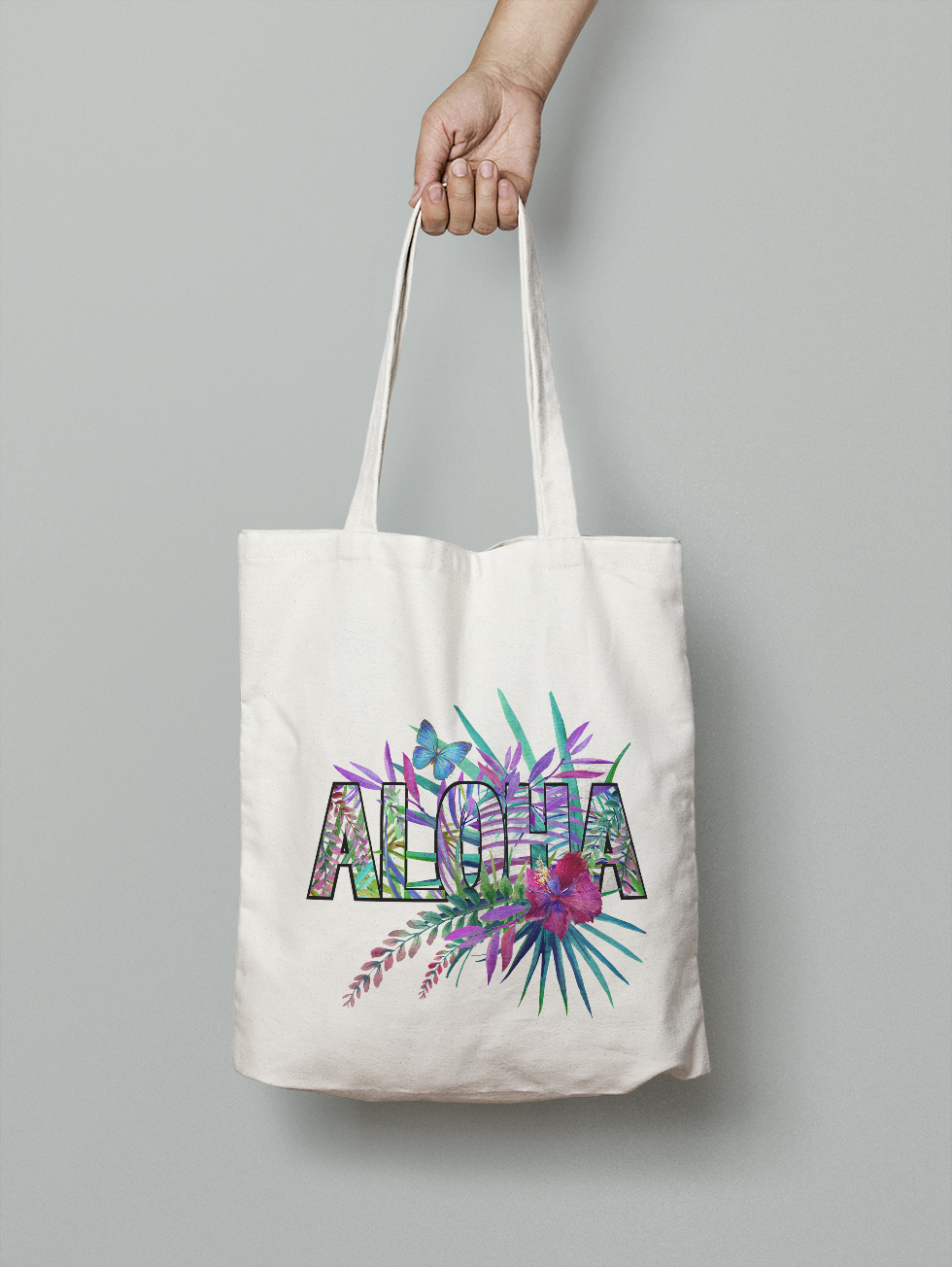 

Эко-сумка Owear с ярким принтом aqua196Bag-WH Светло-бежевый