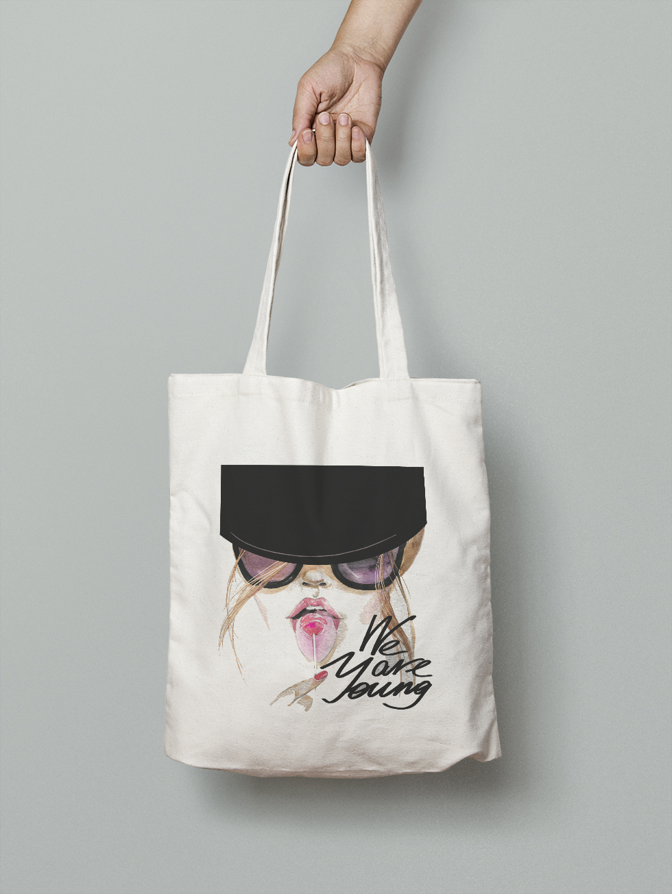 

Эко-сумка Owear с ярким принтом aqua257Bag-WH Светло-бежевый