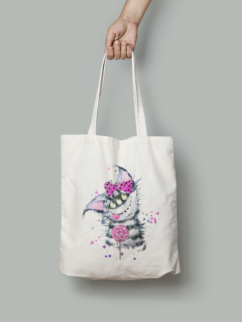 

Эко-сумка Owear с ярким принтом aqua321Bag-WH Светло-бежевый