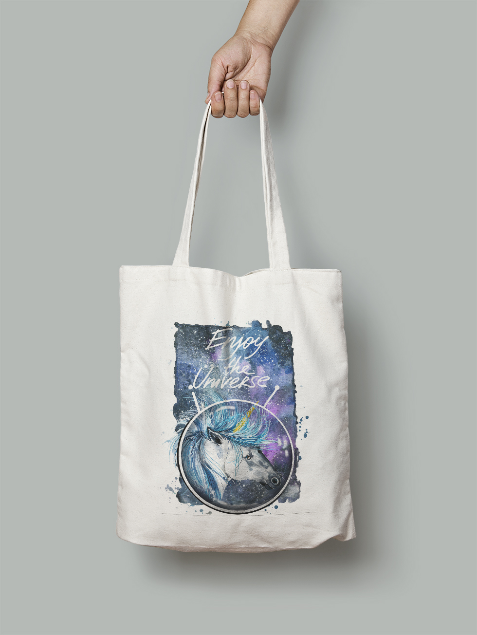 

Эко-сумка Owear с ярким принтом aqua330Bag-WH Светло-бежевый