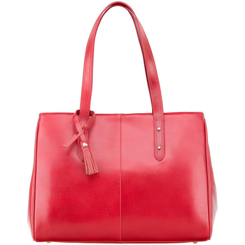 

Женская кожаная сумка Visconti Sofia - 13" Laptop Tote Bag Red (ITL80 RED)