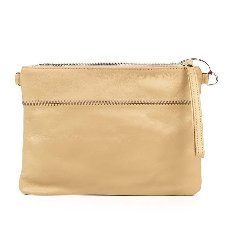 

Клатч кожаный Italian Bags Таупе